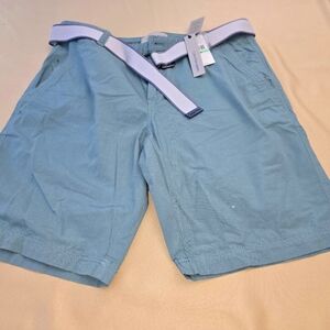 Men's Blue Shorts with Belt